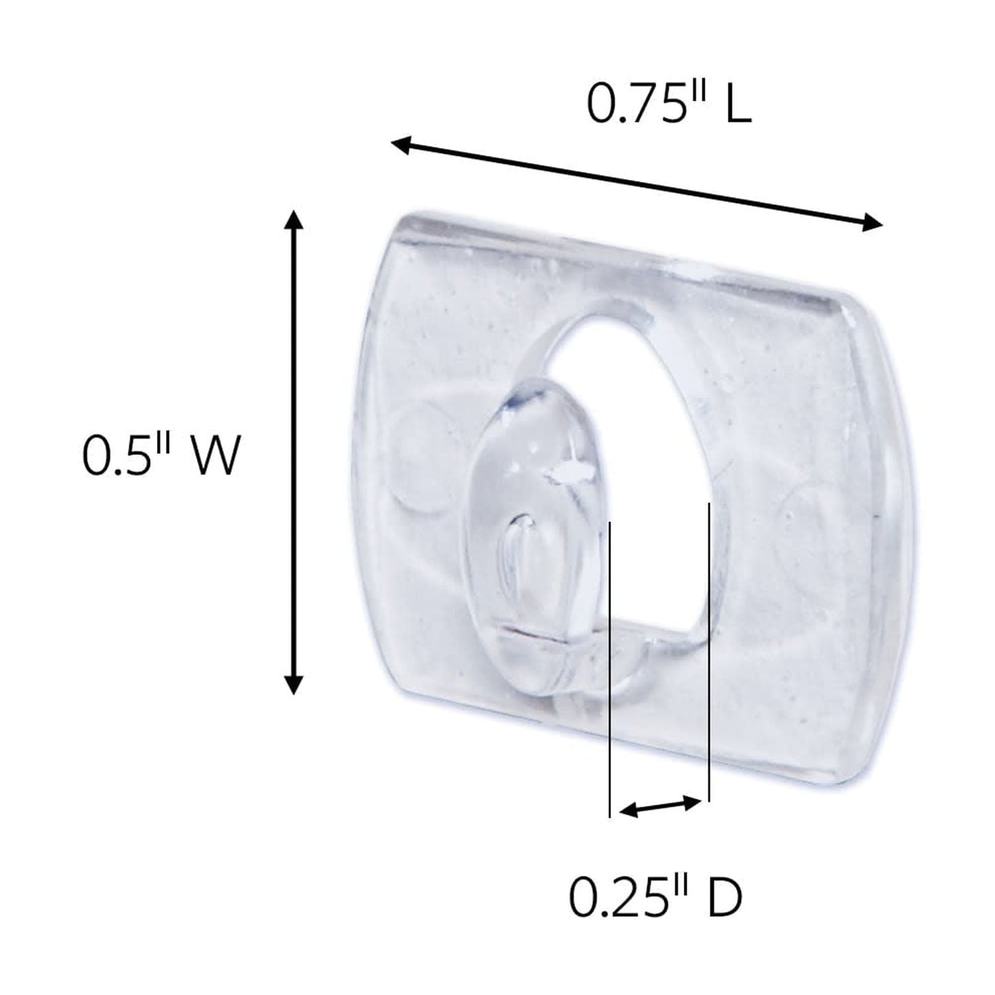 Command Decorating Clips, Clear, 20 Wall Hooks