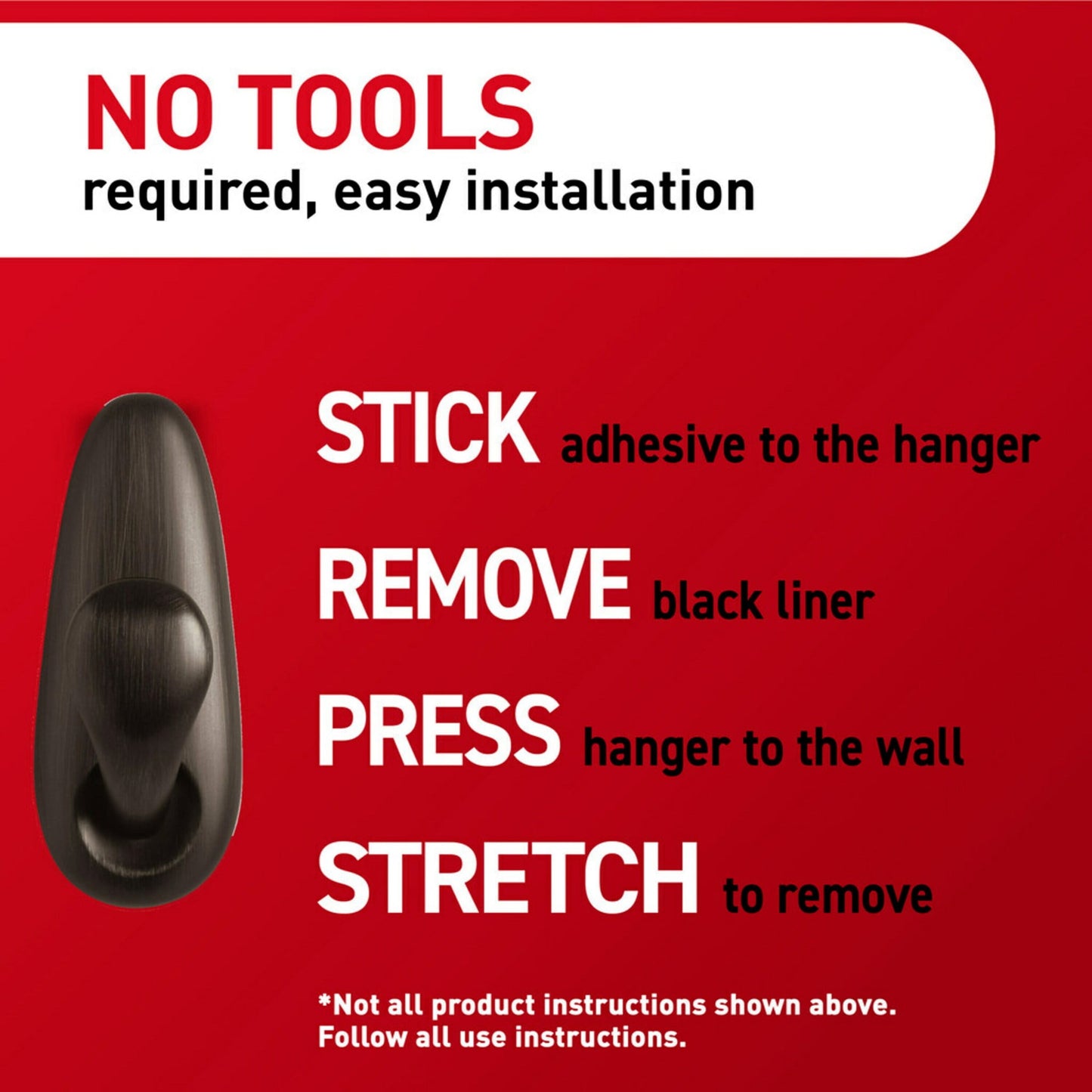 Command Forever Classic Large Metal Hooks, Oil Rubbed Bronze, Damage Free Decorating, 1 Hook