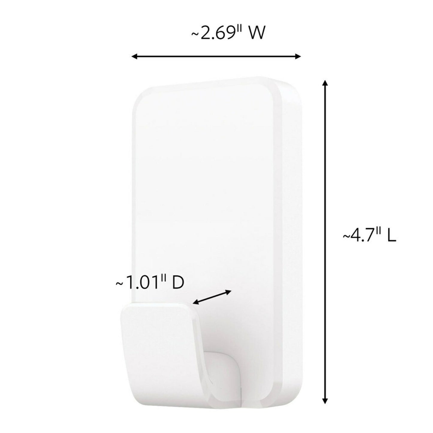 Command 15 lb XL Heavyweight Hook, White, 1 Wall Hook, Damage-Free Hanging