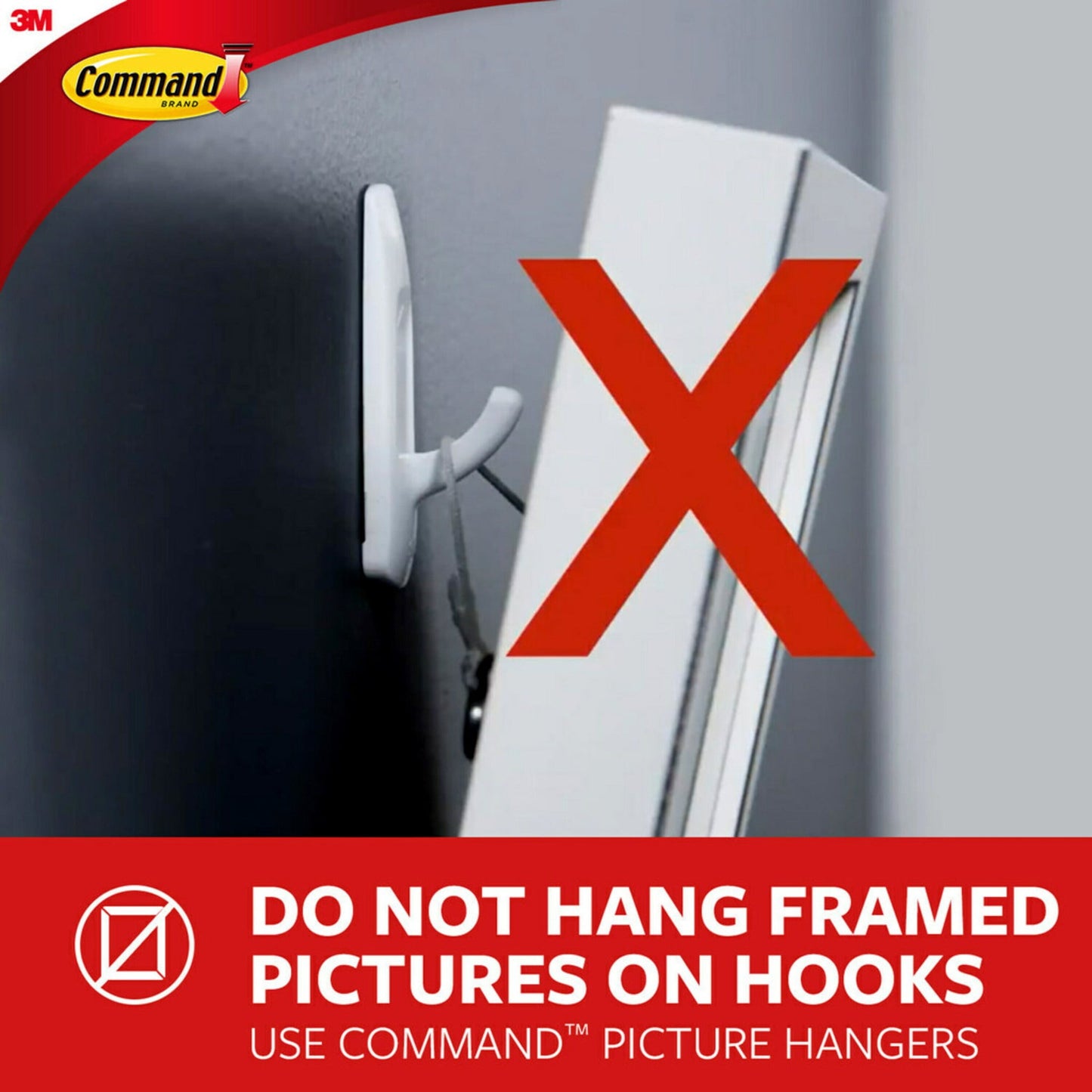 Command Bath Multi-Hook, 1 Wall Multi-hook, 2 Large Water Resistant Strips, Bathroom Organization
