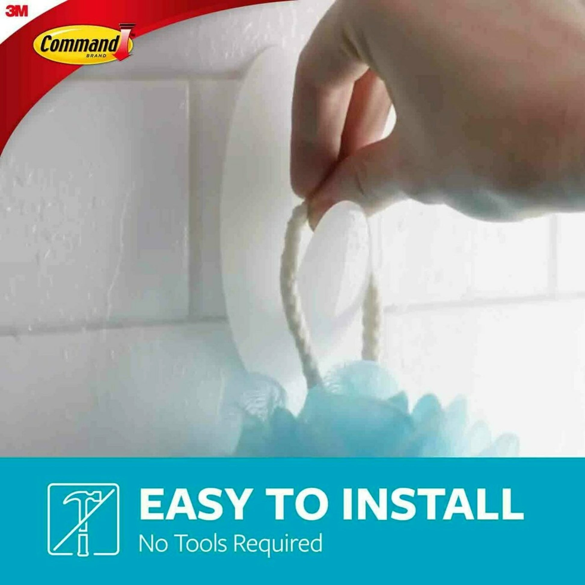 Command Large Towel Hooks Value Pack, Frosted, 3 Wall Hooks, Holds 5 lbs, Bathroom Organization