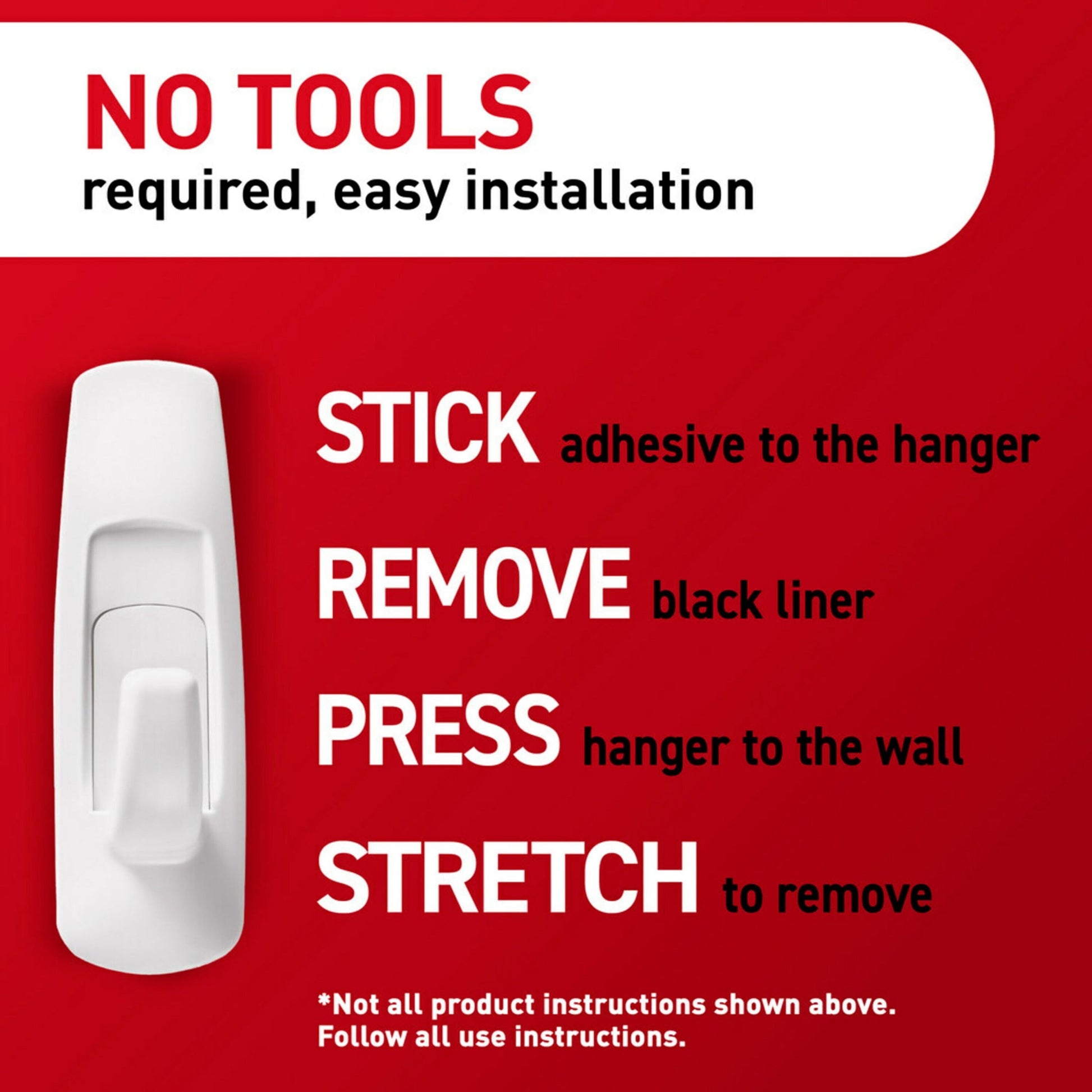 Command Large Utility Hooks, White, Damage Free Decorating, 6 Hooks and 12 Command Strips