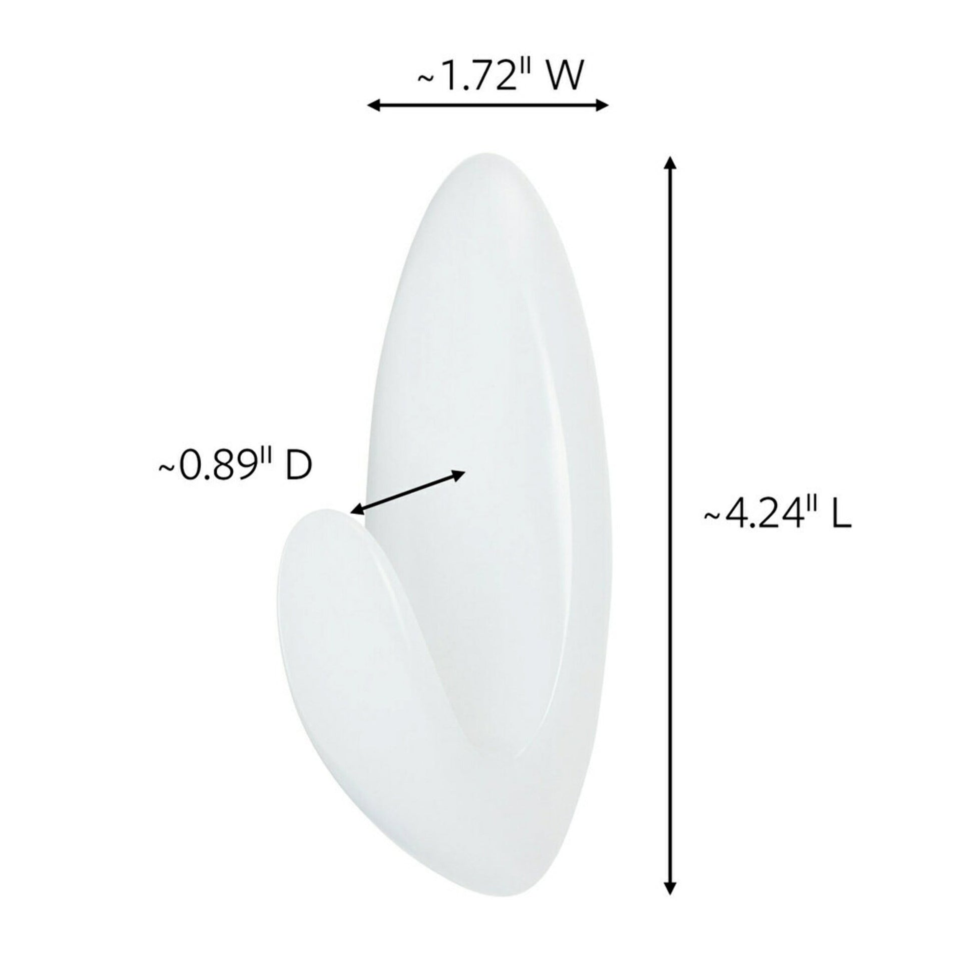 Command Large Towel Hooks Value Pack, Frosted, 3 Wall Hooks, Holds 5 lbs, Bathroom Organization
