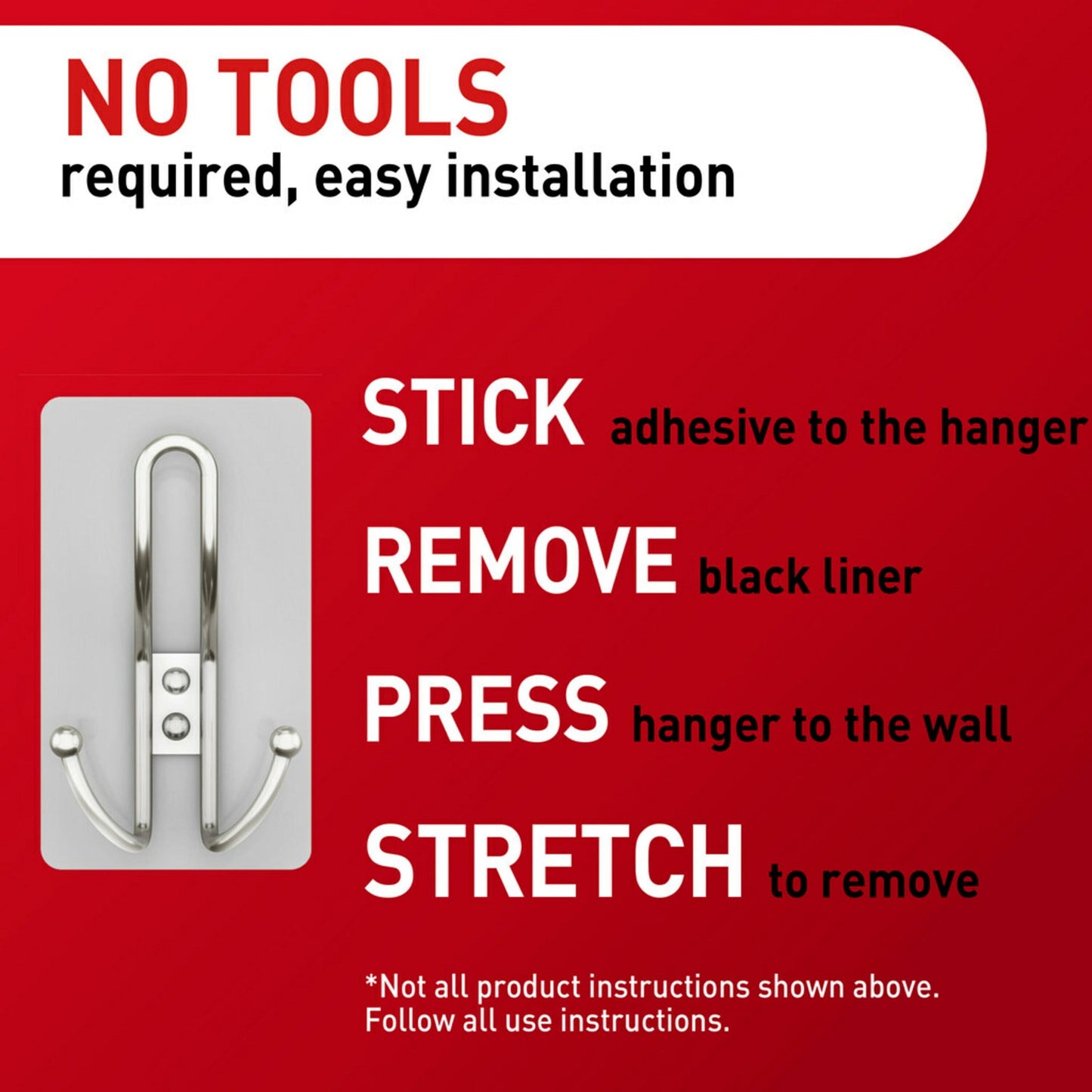 Command X-Large Satin Nickel Triple Hook, 1 Hook, 3 Strip