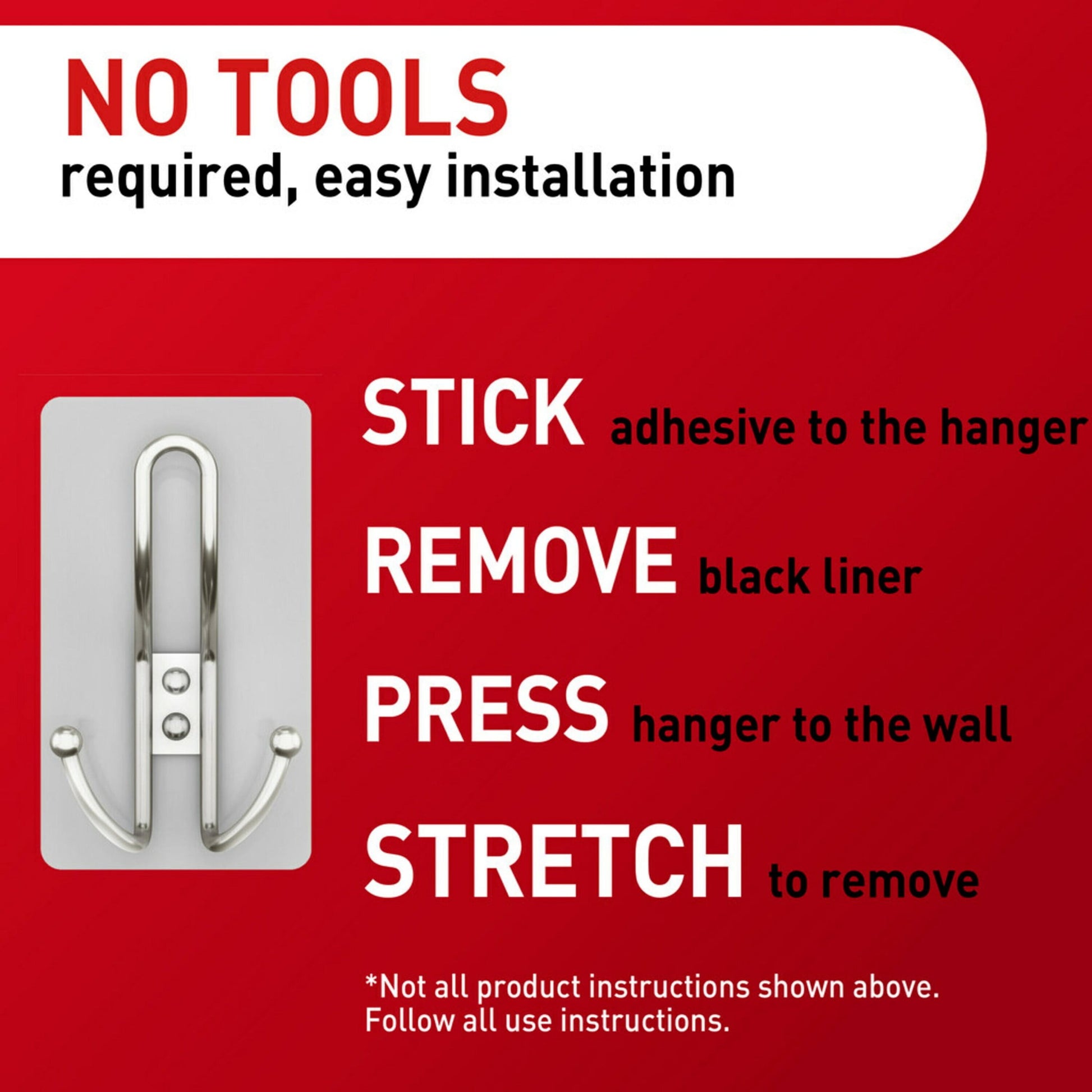 Command X-Large Satin Nickel Triple Hook, 1 Hook, 3 Strip