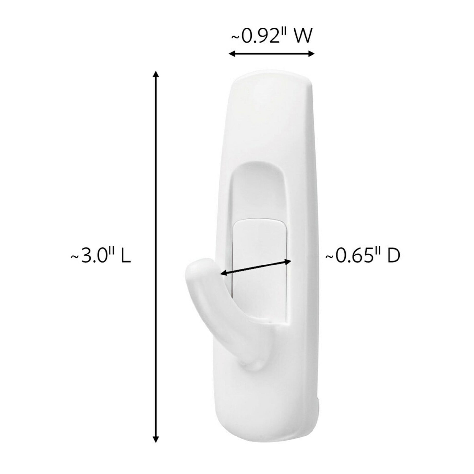 Command Medium Utility Hooks, White, Damage Free Organizing, 8 Hooks and 16 Command Strips