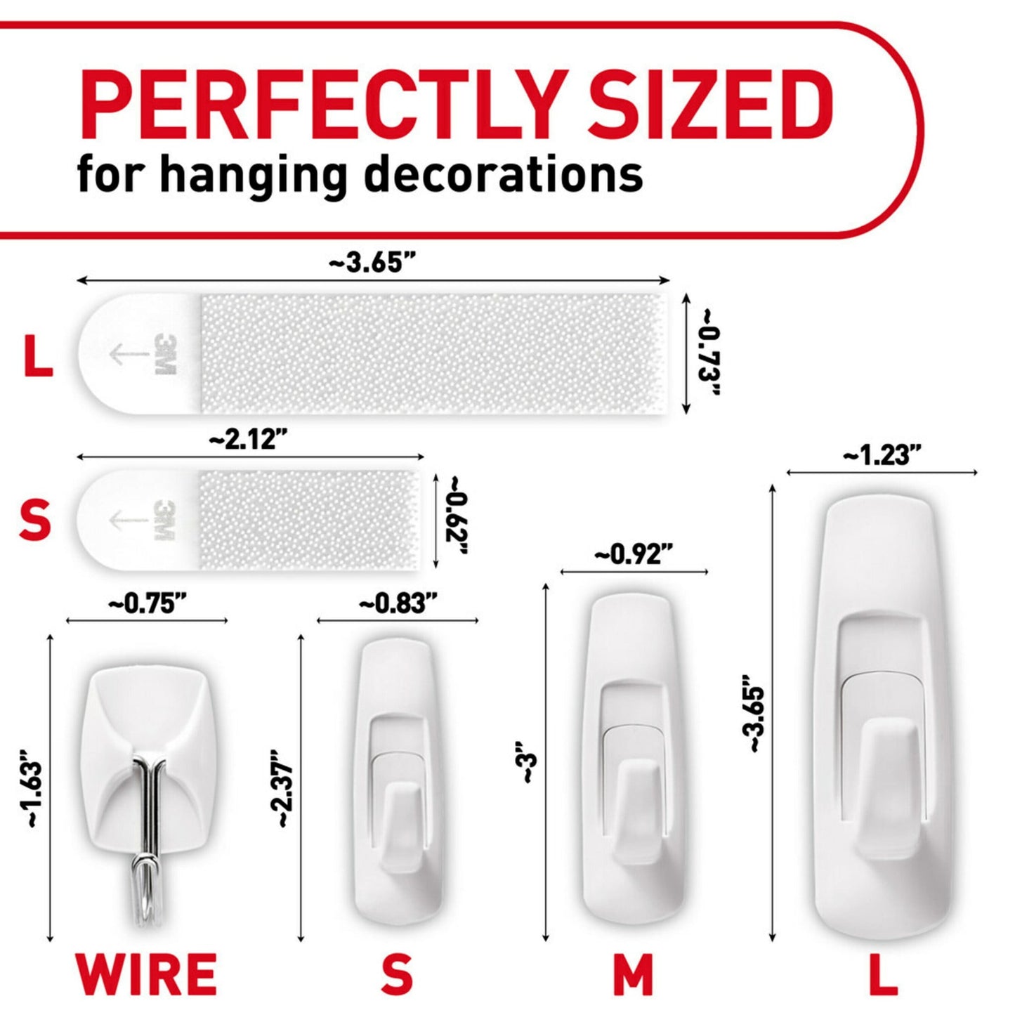 Command Variety Pack, Picture Hanging Strips, Utility Hooks and Wire Hooks, 1 Kit