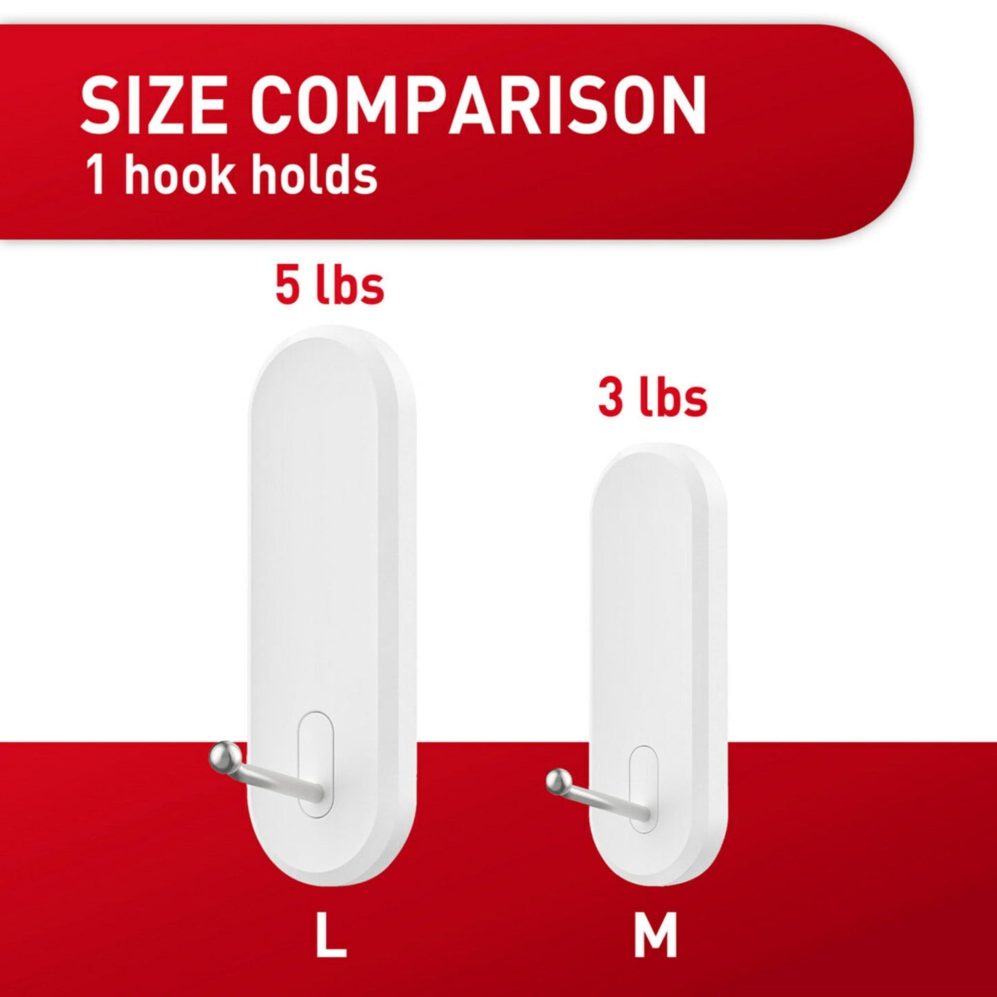 Command Wire Hooks Value Pack, Medium, White, 7 Wall Hooks