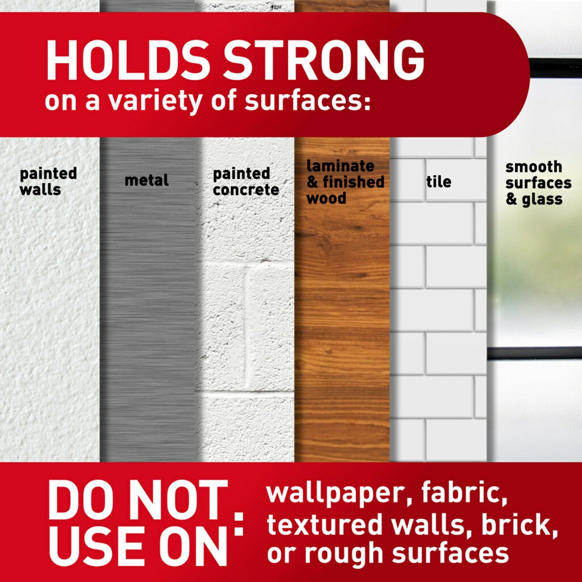 Command Large Utility Hooks, White, Damage Free Decorating, 6 Hooks and 12 Command Strips