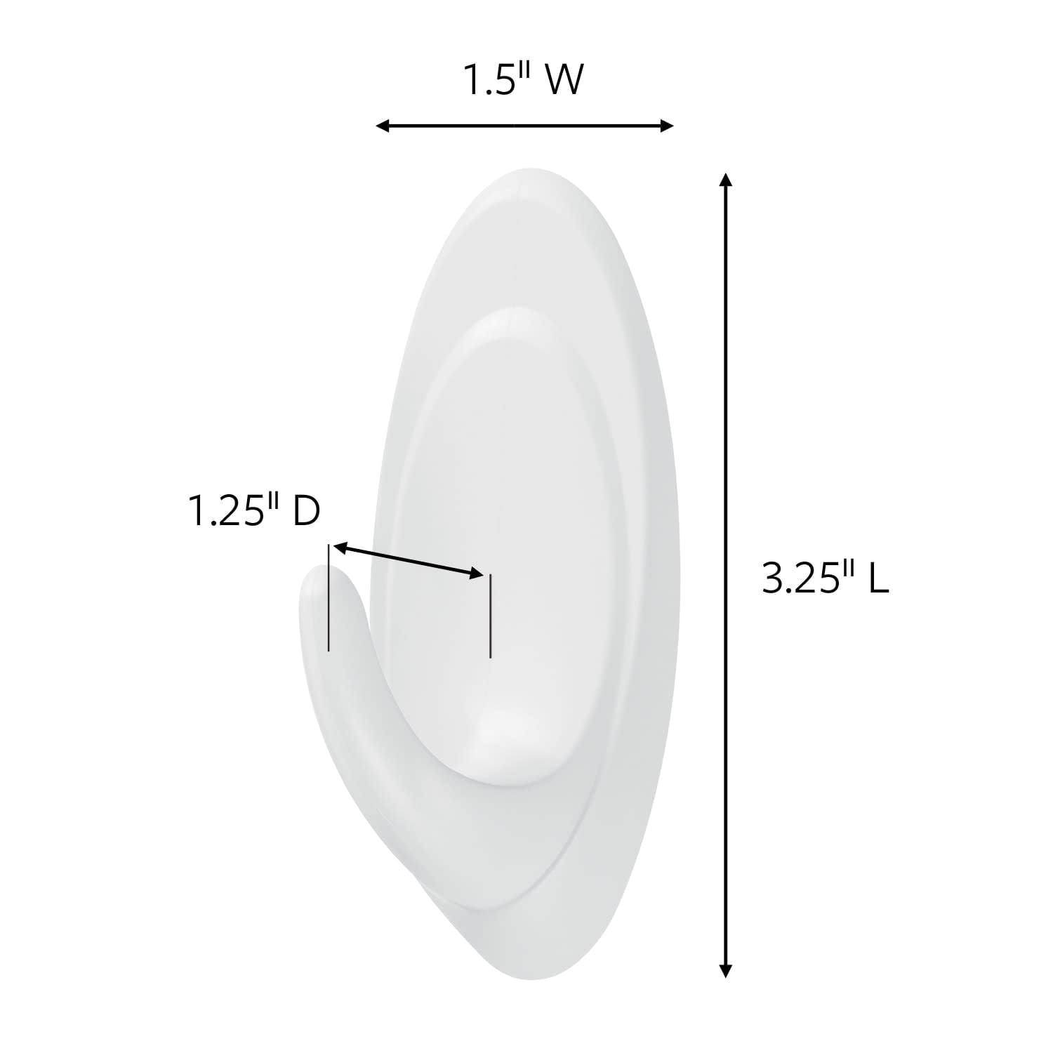 Command Medium Slate Terrace Hook Value Pack, 6 Wall Hooks
