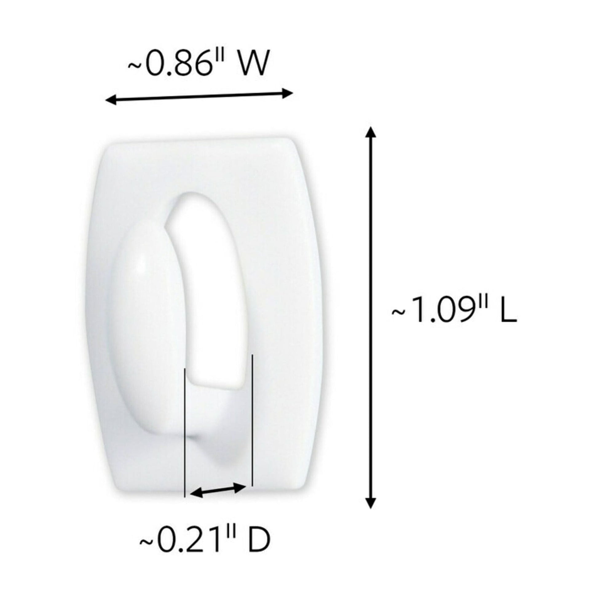 Command Mini Wall Hooks, White, Damage Free Decorating, Six Hooks and Eight Command Strips